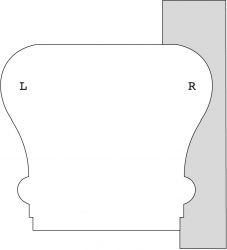 2 7/8 X 2 1/4 WILLIAM & HUSSEY PROFILE KVS